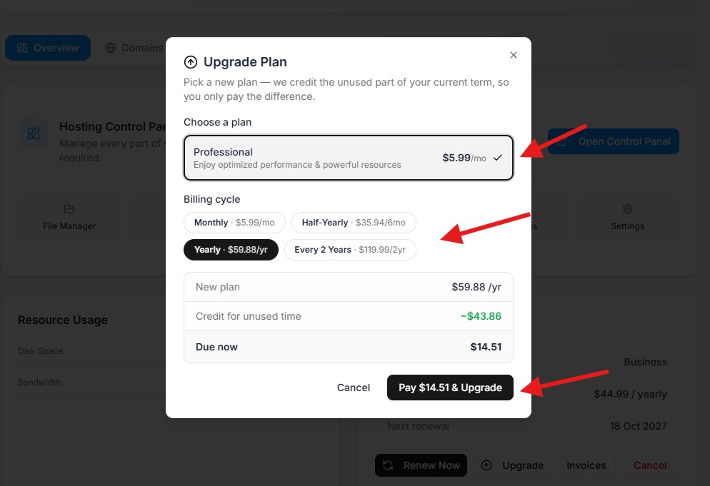 Click to Upgrade
