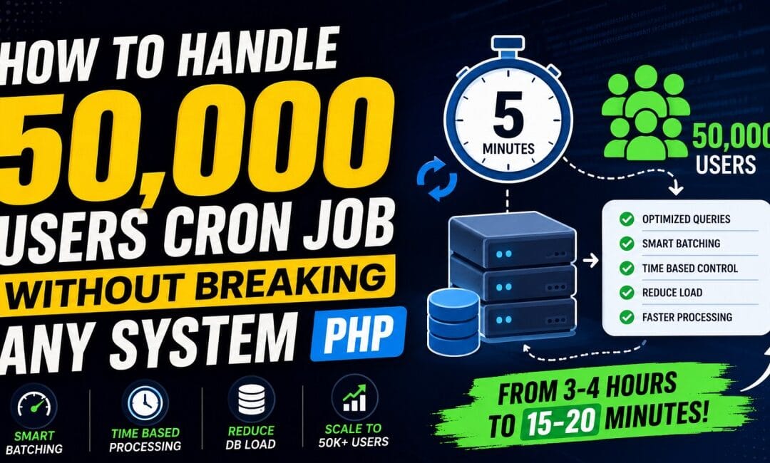 Handling a 50,000 Users Cron Job in PHP Without Breaking the System