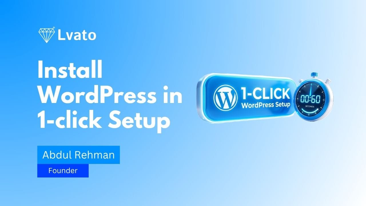 install wordpress one-click lvato